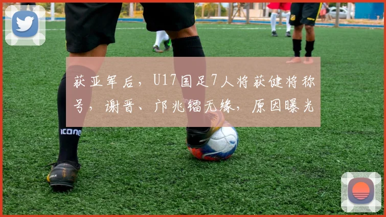 获亚军后，U17国足7人将获健将称号，谢晋、邝兆镭无缘，原因曝光